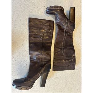 Frye heeled Knee boots